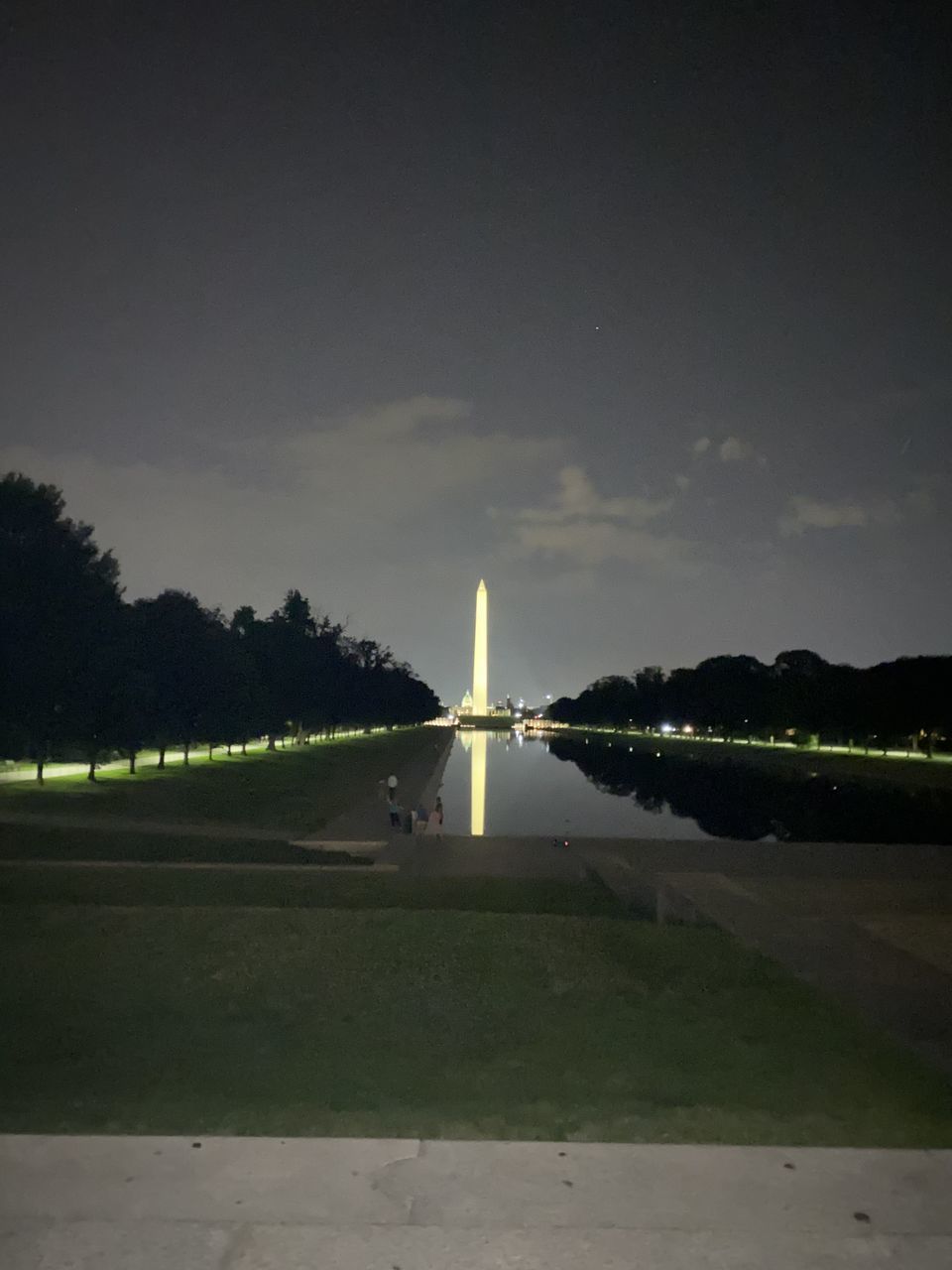 VIEW OF MONUMENT ON LAKE