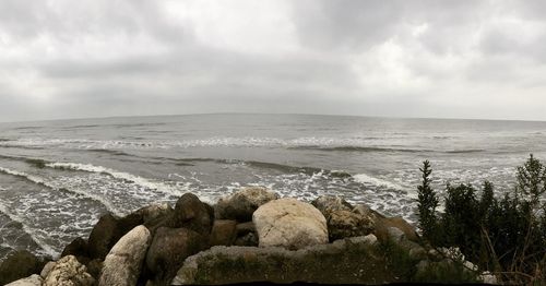 Scenic view of sea against sky