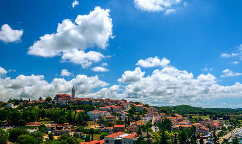 View on the city of vrsar in croatia