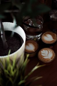 Close-up of coffee on table