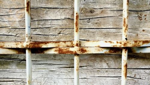 Close-up of wooden door