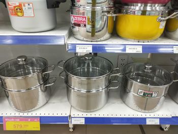 Close-up of spices in kitchen