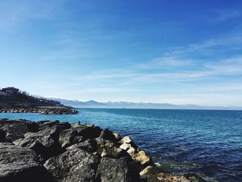 Scenic view of sea against sky