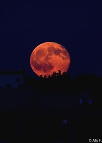 Low angle view of sky at night