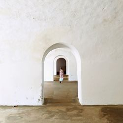 Man in tunnel