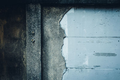 Full frame shot of weathered door