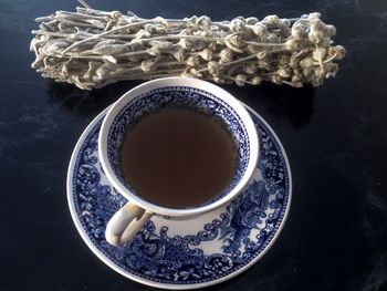 Close-up of tea cup