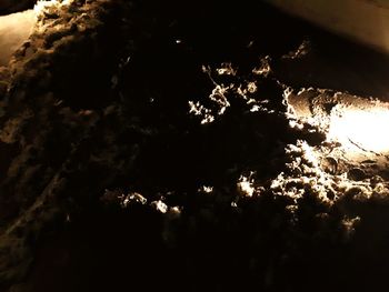 Close-up of electric lights