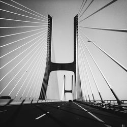 Road passing through bridge