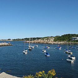 Boats in sea