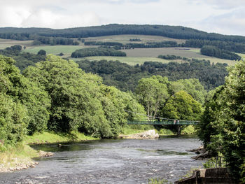 Scenic view of river against sky