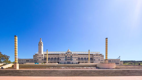 View of building against blue sky