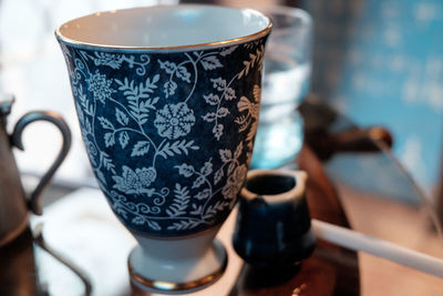 Close-up of food on table