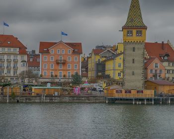 Scenic view of buildings against sky