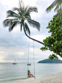 Scenic view of sea against sky