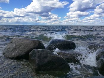 Scenic view of sea against sky