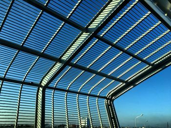 Low angle view of skylight against sky