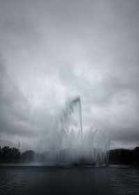Panoramic view of lake against sky