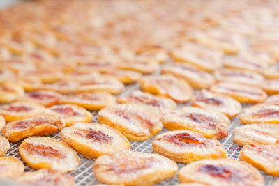 View of cookies in tray