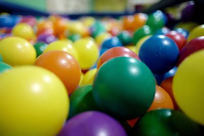 Close-up of colorful balls