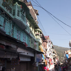 Low angle view of buildings against sky