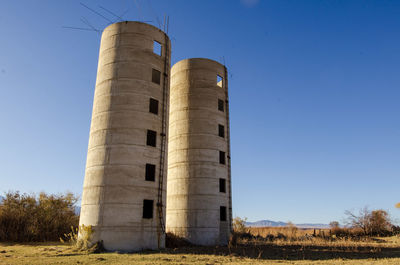 Concrete silos abandoned farm