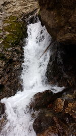 Scenic view of waterfall