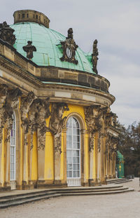 Low angle view of palace sanssouci