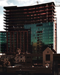 Buildings against sky in city