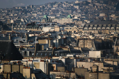 High angle shot of townscape