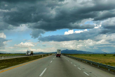 Highway against sky