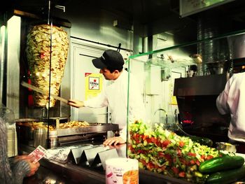 Close-up of food in kitchen