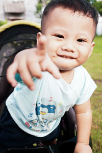 Portrait of cute boy