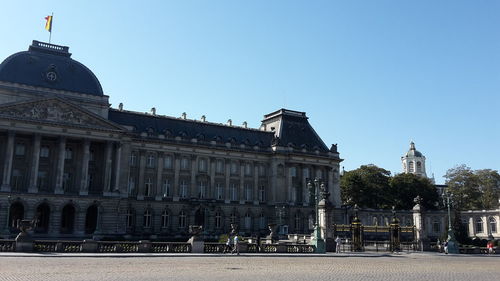 Exterior of building against clear sky