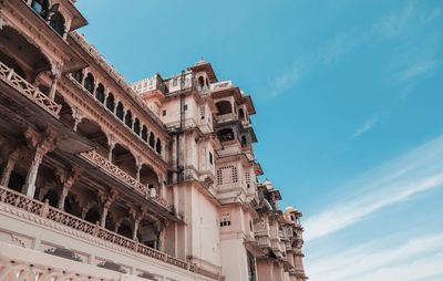 Low angle view of building against sky