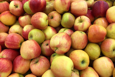 Full frame shot of fruits for sale in market