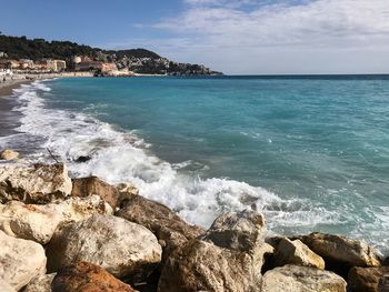 Scenic view of sea against sky