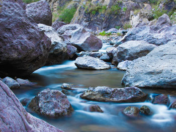 Rocks in sea