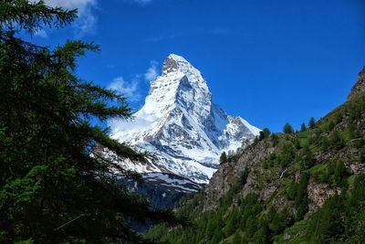 Matterhorn against blue sky
