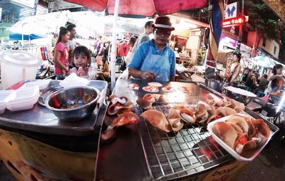 Variety of food for sale