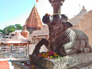 Low angle view of temple