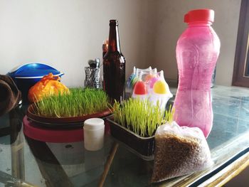 Close-up of food on table at home