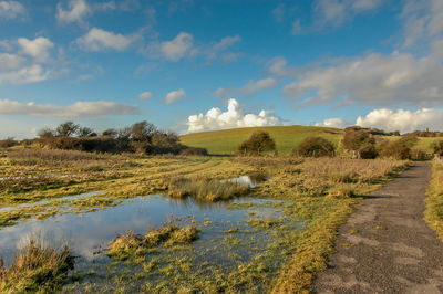 Scenic view of landscape against sky