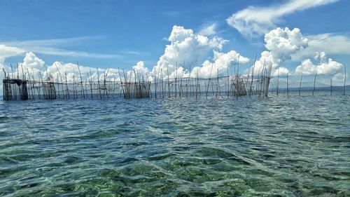 Panoramic view of sea against sky