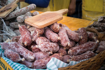 Close-up of chocolate for sale in market