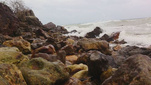 Scenic view of rock formations
