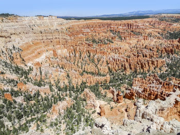 View of rock formations