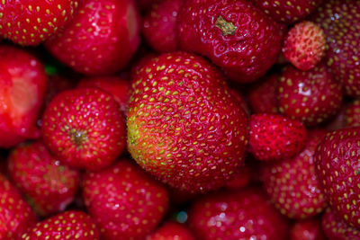 Full frame shot of strawberries