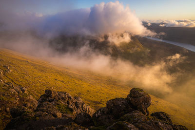 Scenic view of landscape against sky