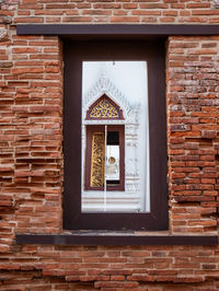 Window on wall of building